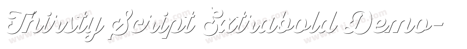 Thirsty Script Extrabold Demo字体转换